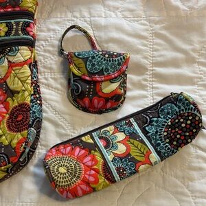 Vera Bradley Flower Shower Accessory Lot (2)